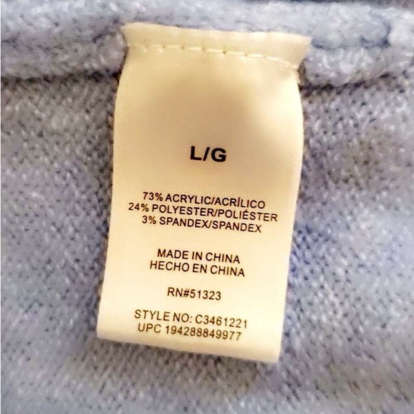 NWT VINCE CAMUTO Cozy Seam V-Neck Sweater | Size: L - Picture 11 of 13